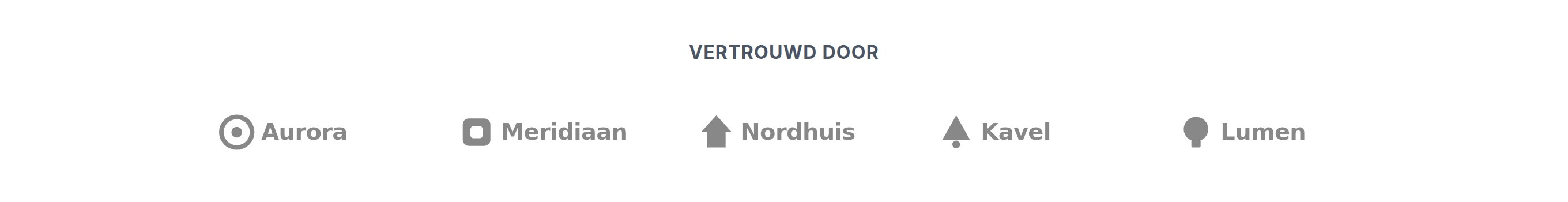 Voorbeeld van het blok Logo's