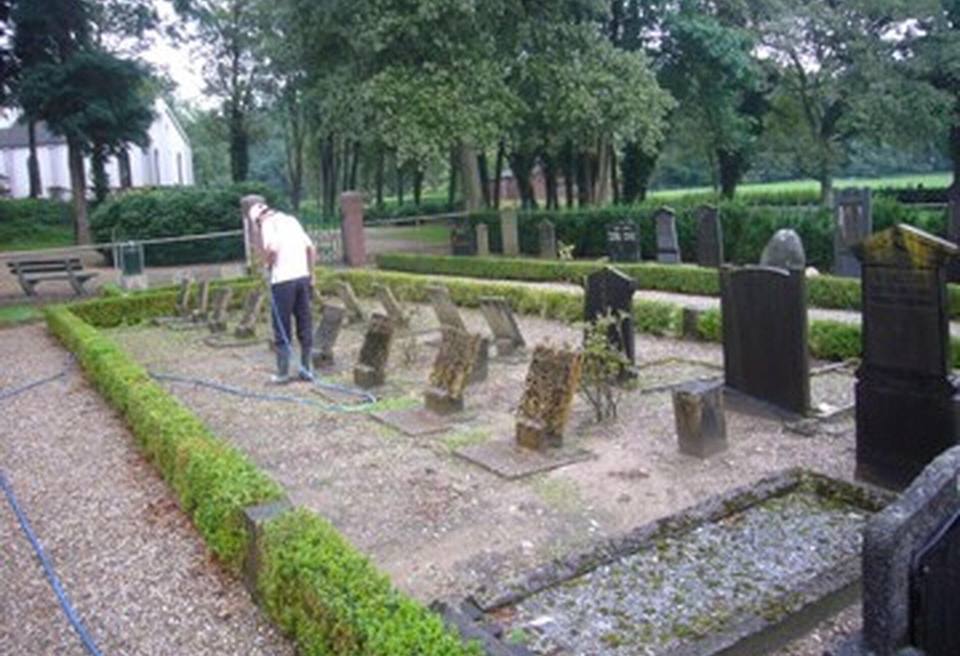 Onderhoud grafsteen