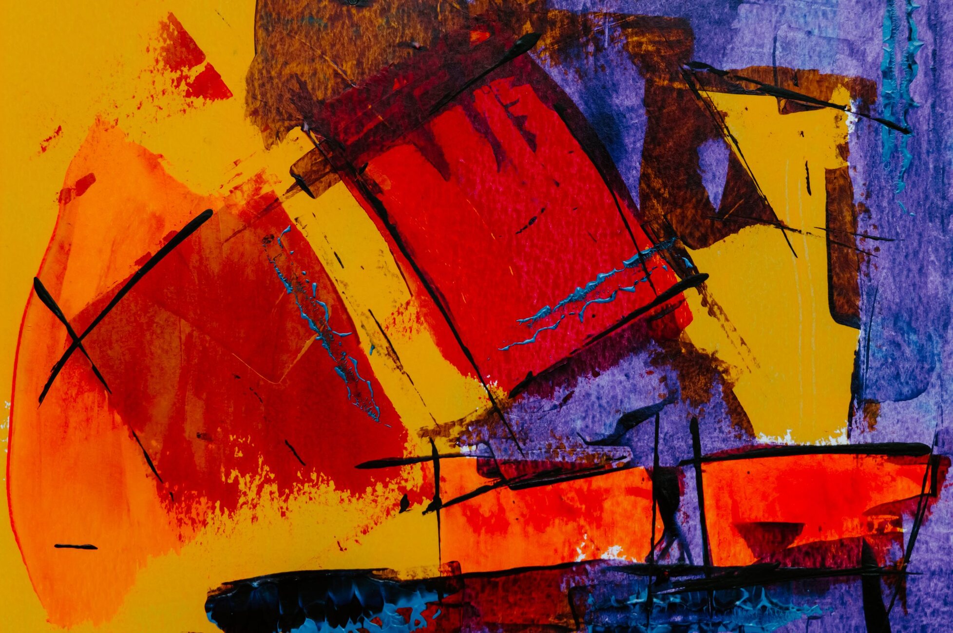 Getij I, acryl & mixed media op doek, 120 × 100 cm